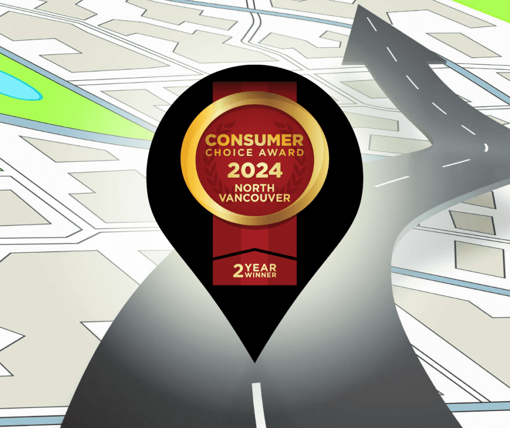 2 year CCA award winner image on a location map with drop pin